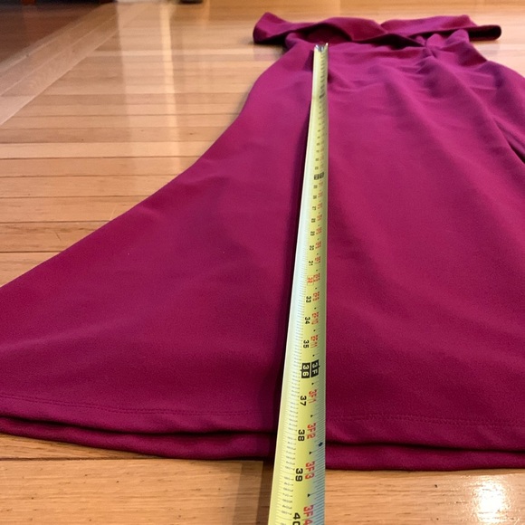 Lulu’s off the shoulder formal dress size S raspberry pink color - Picture 7 of 11